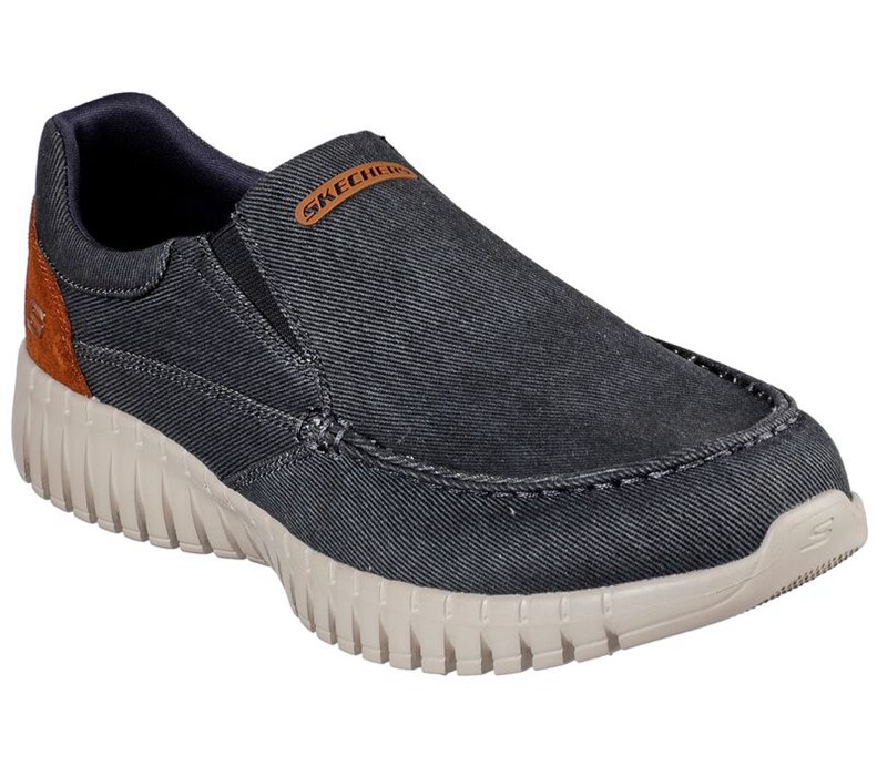Skechers Herr Marinblå Slip On - Gowalk Smart - Gron - Sverige (ONACQ-7108)